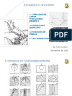 9.fundaciones en Macizos Rocosos Geotecnia II-2020