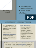 In 1990 The Researchers Suggested The Use Of:: Communicative Language Teaching Content Based Task Based