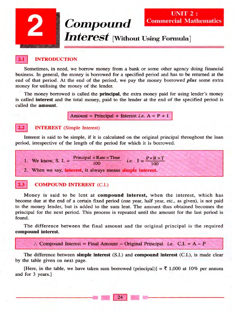 02-Compound Interest (Without Using Formula) | PDF