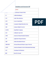 List of Computer Abbreviations and Acronyms PDF: Abbreviation Stands For