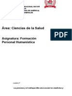 Lectura Sesión 3 La Persona y El Enfoque Bio-Sico-Social en Medicina y