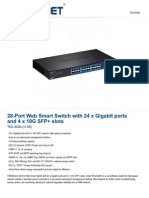 28-Port Web Smart Switch With 24 X Gigabit Ports and 4 X 10G SFP+ Slots