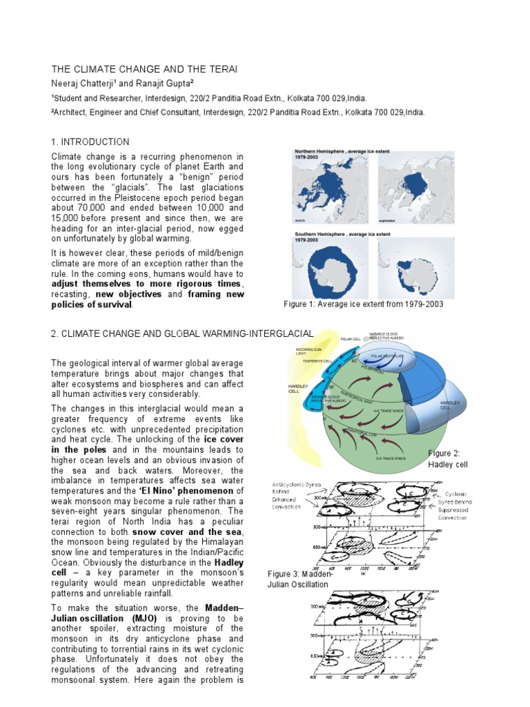 Climatic Changes Edited&Final | PDF | Monsoon | Climate Change