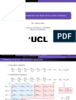 Plastic stress-strain relations and work hardening hypotheses