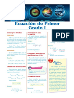 Algebra - Ecuaciones Primer Grado