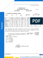 II Evaluacion. Funciones