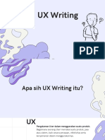 Materi Apa Itu UX Writing by Dipo Rasyid