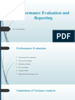 Performance Evaluation and Reporting