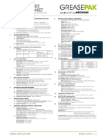 BIO-FLUID MSGD5 SAFETY DATA SHEET