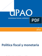 Política fiscal y monetaria