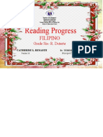 Reading Progress: Filipino