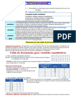 Tablas de Frecuencias - TEORIA