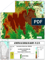 Altimetria Da Chapada Do Araripe - PI CE PE.