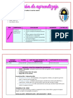 Sesión de Aprendizaje