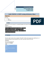 Lab04: WRITING A SCRIPT (Working With Function & Pipes) Objectives