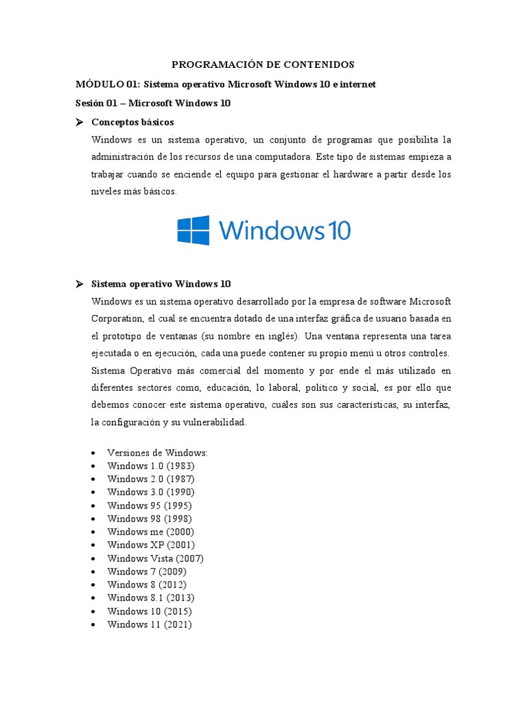 Evolución de Windows 10 y sus versiones | PDF | Windows 10 | Microsoft ...
