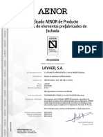 Certificado de Producto Aenor Allround