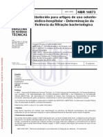 ABNT NBR 14873-2002 - TNT - Eficiência Da Filtração Bacteriológica