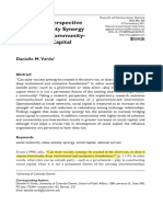 A NEtwork Perspective On State Society Synergy To Increase Community Level Social Capital