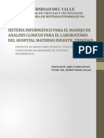 Sistema Informático para El Manejo de Analisis Clinicos