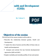 Gender, Health and Development (GHD)