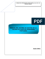 Manual Del Sistema de Gestion de La Calidad de Fonatur