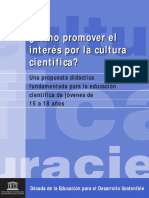 ¿Cómo promover el interés por la cultura científica_ Una propuesta didáctica fundamentada para la educación científica de jóvenes de 15 a 18 años; 2005
