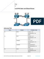 Practicas - Cisco - 2 - Practica 10 - 15.6.2-Lab - Configure-Ipv4-And-Ipv6-Static-And-Default-Routes