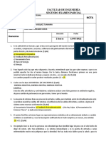 FACULTAD DE INGENIERÍA - Examen Parcial 02