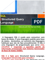 Aula XX - Introdução Ao SQL (Structured Query Language)