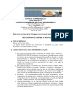 Servicios gastronómicos: focos de contaminación y buenas prácticas