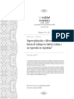 Lastra, Facundo (2020) - Superexplotación y Diferenciación de La Fuerza de Trabajo en América Latina y Su Expresión en Argentina