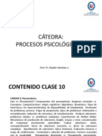 Presentaciòn CLASE No 10 CATEDRA PROCESOS PSICOLOGICOS II PDF Estudiantes 1