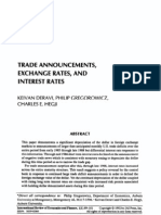 1992 - Deravi - Trade Announcements, Exchange Rates, and Interest Rates - International Review of Economics & Finance
