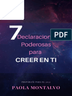 Declaraciones poderosas para creer en ti