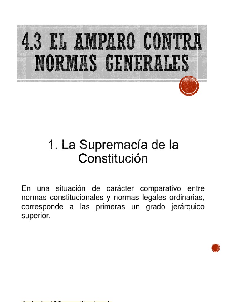 El Amparo Contra Leyes | PDF | Caso de ley | Sentencia (ley)