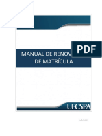 Manual Rematrícula UFCSPA