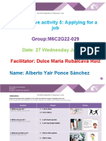 Integrative Activity 5: Applying For A Job: Group:M6C2G22-029
