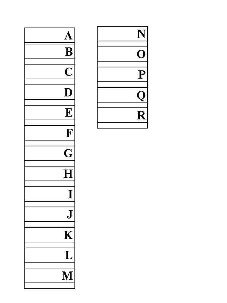Alphabet Tabs PDF