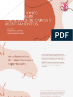 Cimentaciones Superficiales Capacidad de Carga y Asentamientos