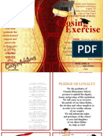 Aknowledg E: Closing Exercise S