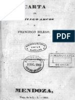 Carta de SAntiago Arcos a Francisco Bilbao