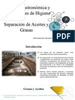 Separación de Aceites y Grasas - Martes 10 de Mayo 2022