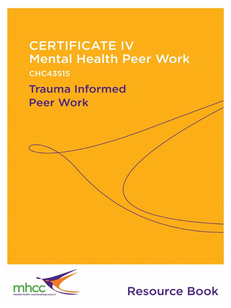 Trauma Informed Peer Work Resource Booklet Pdf Psychological