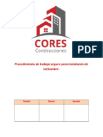 Procedimiento de Instalación de Techumbre