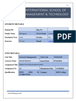 International School of Management & Technology: Assignment Cover Sheet