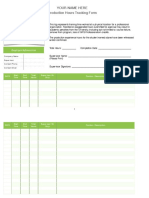 Your Name Here Production Hours Tracking Form: Employer Information