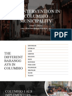 Als Intervention in Columbio Municipality