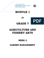 Week 2 Garden Management: Inocencio V. Ferrer Memorial Schoolof Fisheries
