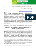 Educação Profissional e Tecnológica No Brasil No Século Xxi: Expansão e Limites